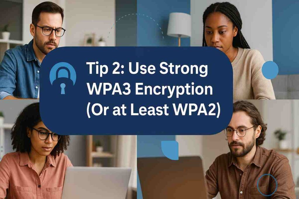 Tip 2 Use Strong WPA3 Encryption (Or at Least WPA2)